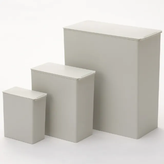 【MUJI 無印良品】PP垃圾桶/方型/迷你/約0.9L 約寬7×深13.5×高14cm