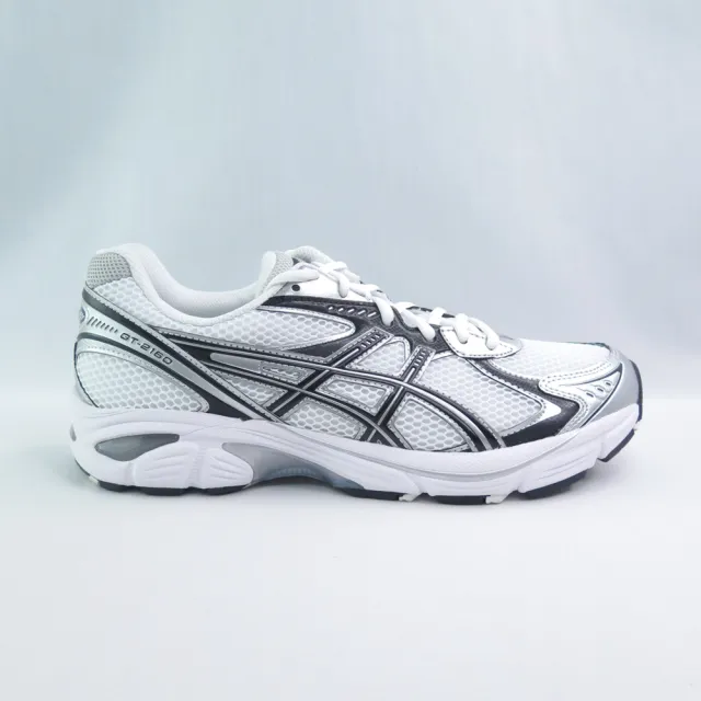 【asics 亞瑟士】GT-2160 男女款 運動休閒鞋 復古慢跑鞋 (1203A796100 白x銀黑)