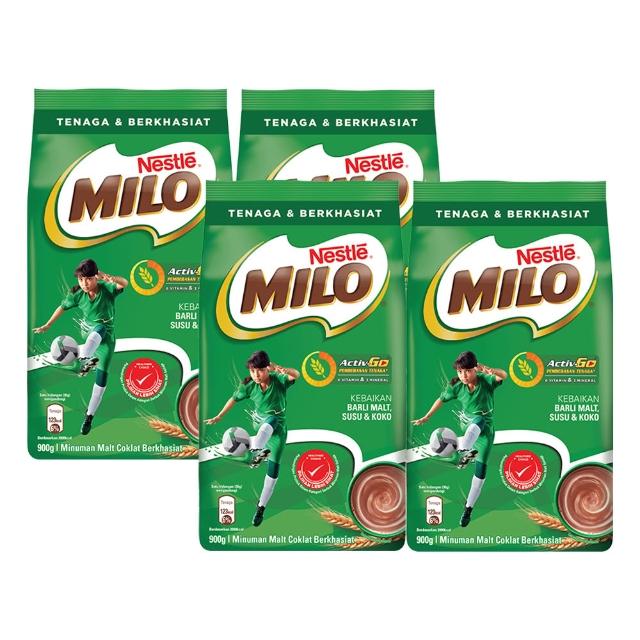 【美祿】巧克力飲品補充包900g x4包組
