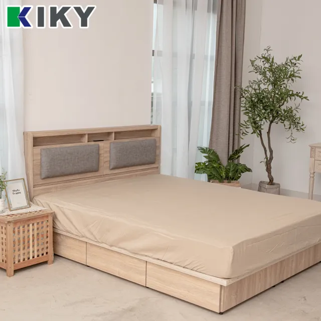【KIKY】佐藤六分抽屜床底(單人加大3.5尺)