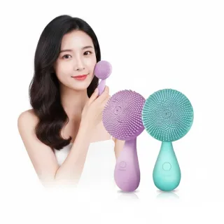 【Ms.elec 米嬉樂】音波按摩洗臉機 SC-005(音波潔膚儀/潔面儀/IPX7防水/磁吸充電/毛孔清潔)