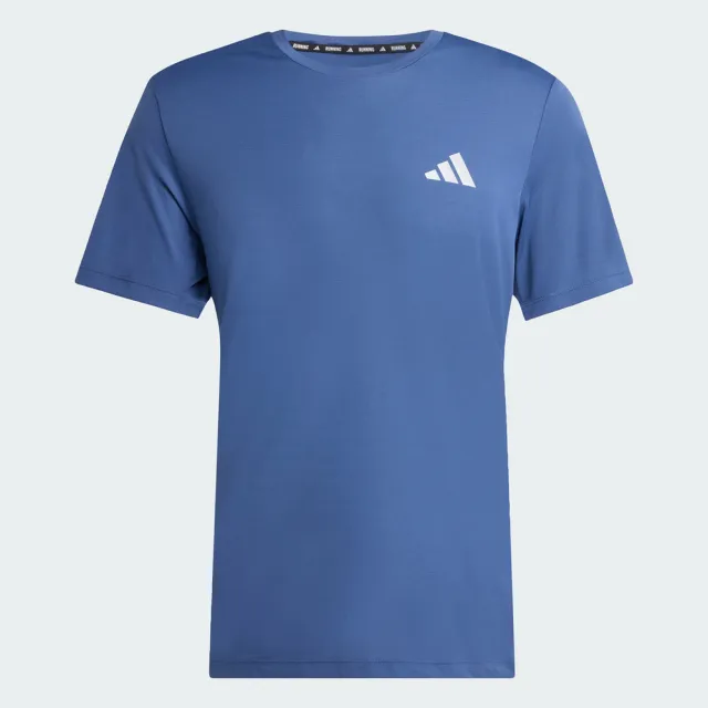 【adidas 愛迪達】Run Ess Tee 男 T恤 運動上衣 休閒短袖 藍 亞版(KB5959)