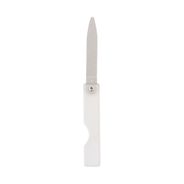 【MUJI 無印良品】鋼製折疊指甲銼刀 全長約123mm 折疊時約67mm