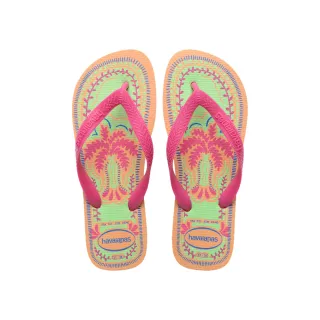 【havaianas 哈瓦仕】拖鞋 女鞋 夾腳拖 熱帶雨林 Top Summer Vibes 桃紅 4150162-0027W (哈瓦士)