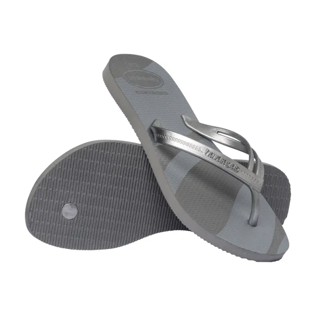 【havaianas 哈瓦仕】拖鞋 女鞋 夾腳拖 漸層 Elegance Print 質感灰 4148804-0074W (哈瓦士)