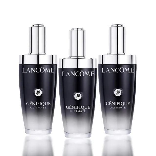 【LANCOME 蘭蔻】囤貨組 加大版 超極限肌因賦活露 100mlx3入組(新小黑瓶/國際航空版)