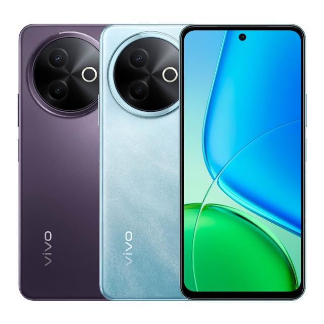 vivo Y39 vivo Y39 搭載高通驍龍4 Gen 2八核心處理器,時脈達2.2GHz,提供流暢效能。6.6吋HD+螢幕解析度1608x720,適合日常娛樂。後置5000萬畫素主鏡頭與前置800萬畫素自拍鏡頭,捕捉清晰影像。8GB RAM+256GB ROM,執行Funtouch OS 15基於Android 15,支援多工處理。6500mAh大容量電池,長效續航。支援5G雙卡雙待、IP64防潑水,尺寸165.7x76.3x8.28mm,重量206g,輕薄舒適。顏色選擇山海青或銀河紫,NCC認證CCAF255G0030T1,配備原廠配件,完美日常使用首選。