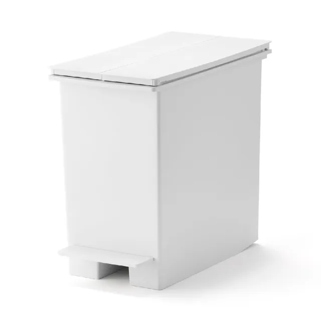 【MUJI 無印良品】PP垃圾桶/腳踏式/小/20L袋用 約寬22.5x深43x高37.3cm(上蓋開啟時:高47.3cm)