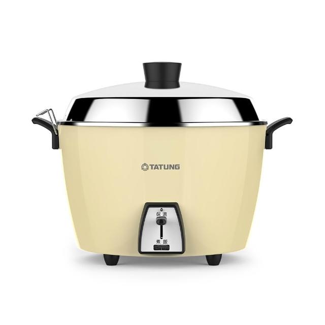 【TATUNG 大同】10人份晨曦黃全不鏽鋼電鍋TAC-10L-MCS同款(TAC-10L-MCY)