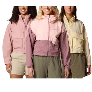 【Columbia 哥倫比亞】女款-超防曬UPF50防潑風衣/防潑水風衣(多色任選)