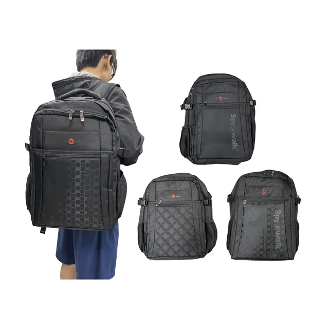 【SNOW.bagshop】雙11 後背包胸釦超大容量內水瓶固定防水尼龍布二主袋+外袋共六層