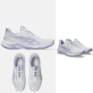【asics 亞瑟士】NETBURNER BALLISTIC FF 4 女款 排球鞋 一般楦 1052A083-105 白 紫羅蘭 室內球場鞋