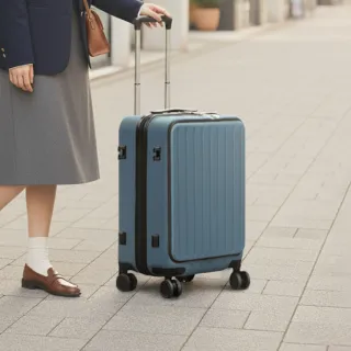 【American Explorer 美國探險家】18/20吋前開式/21吋 行李箱 雙排靜音輪 CF22/QT7/QT9 登機箱 旅行箱