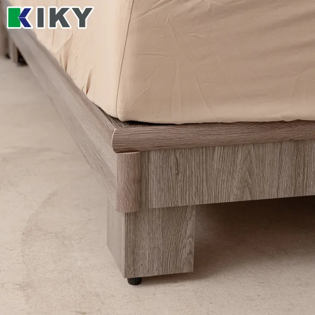 【KIKY】紫薇可充電二件床組 雙人5尺 床頭片+高腳六分床底