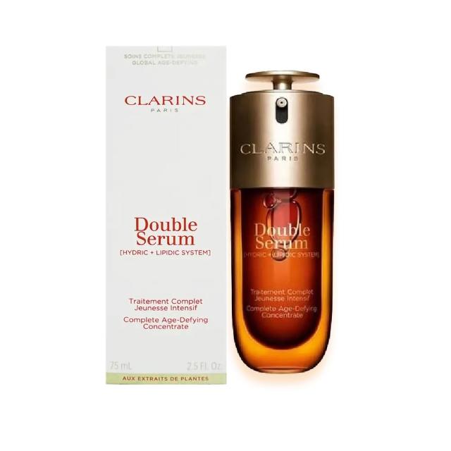 【CLARINS 克蘭詩】黃金雙萃精華 75ml