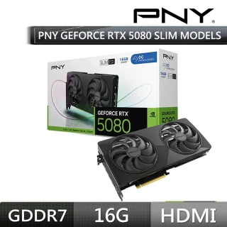 【PNY 必恩威】NY GeForce RTX5080 雙風扇超薄超頻顯示卡 VCG508016DFSXPB1-O
