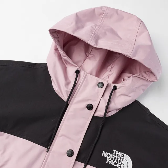 【The North Face】北臉 衝鋒衣 女 運動連帽外套 防風 防潑水 透氣 W REIGN ON JACKET - AP 粉 NF0A8FZRF0I