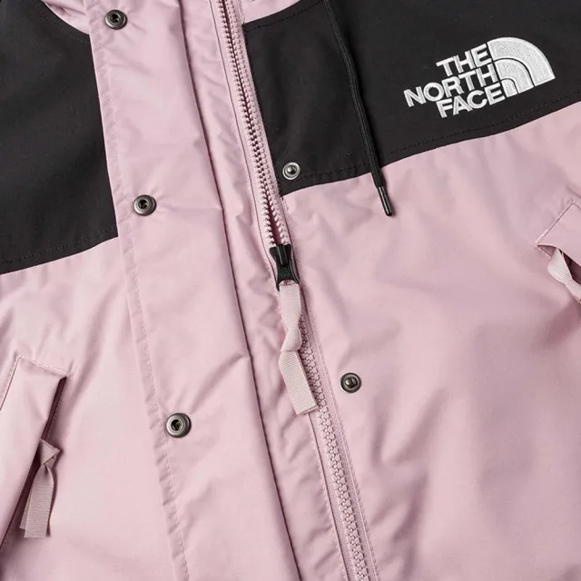 【The North Face】北臉 衝鋒衣 女 運動連帽外套 防風 防潑水 透氣 W REIGN ON JACKET - AP 粉 NF0A8FZRF0I