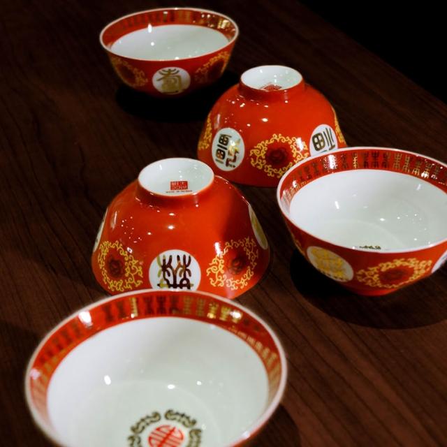 【大同磁器】福壽精美飯碗組/10入(台灣製造)