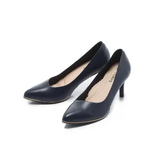 【FAIR LADY】出清品_七日色階7Days．質感斜口高跟鞋(湛藍/602608 女鞋)