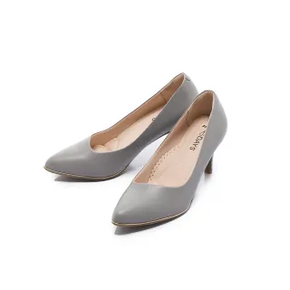 【FAIR LADY】七日色階7Days．質感斜口高跟鞋(岩灰、602608)