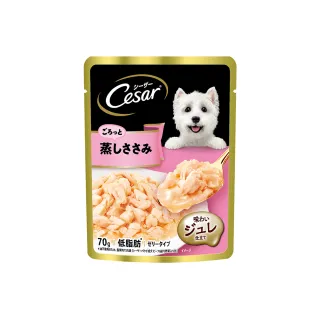 【Cesar 西莎】蒸鮮包 70g*16入-成犬低脂雞肉(寵物/狗罐頭/狗食/餐包)