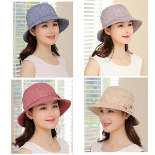 【The rare】女士時尚遮陽帽 漁夫帽 媽媽帽 防曬登山太陽帽 防曬帽
