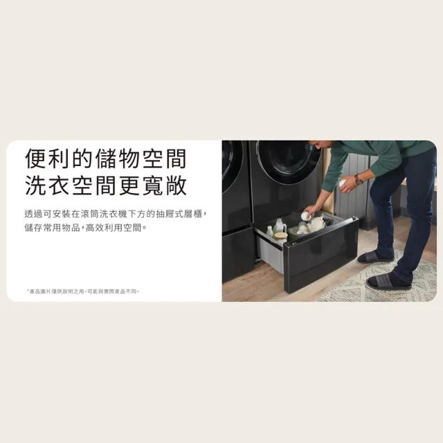 【LG 樂金】抽屜式組合層櫃 霧面白色 LWP-25N2C