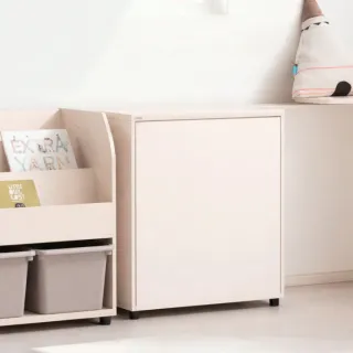 【iloom 怡倫家居】EDDI 600型2層加深收納櫃含門板 兩色可選(書櫃 玩具櫃 雙層書架 置物櫃 收納櫃 櫃子)