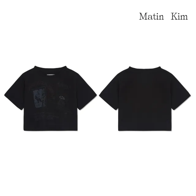 【MATIN KIM】官方旗艦 塗鴉LOGO短版上衣(多款任選)