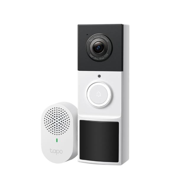【TP-Link】Tapo D210 2K 300萬畫素 AI智慧無線視訊門鈴(全彩夜視/160°超廣角全身入鏡/支援512GB)