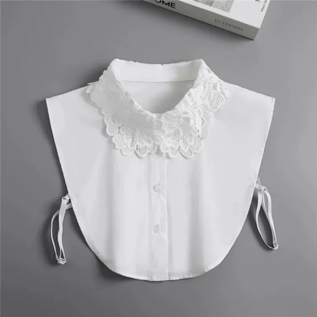 【米蘭精品】極速出貨 假領子襯衫領片(雪紡尖領通勤層次感女裝配件10款74ko26)