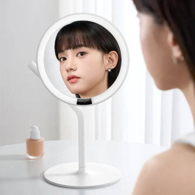 【AMIRO】Mate系列 MINI3 無段調光 LED高清日光化妝鏡(送5倍鏡)美妝鏡 彩妝鏡 情人節禮物 禮盒 送禮
