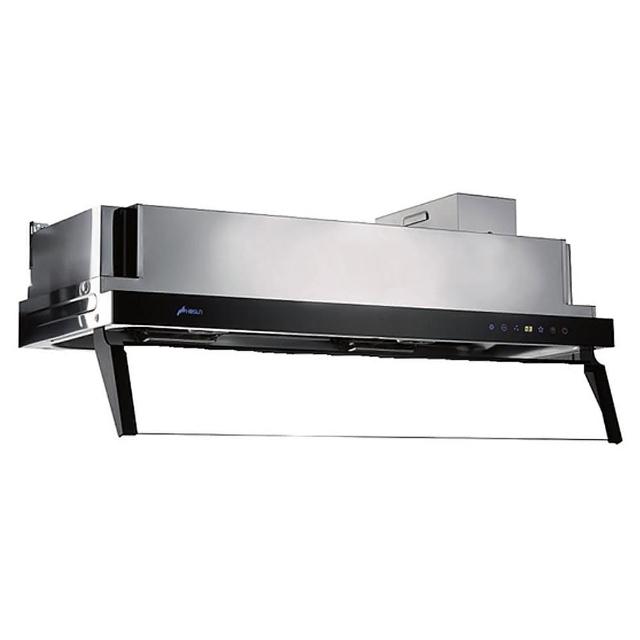 HOSUN豪山牌 VEA-8366 隱藏式排油煙機，採用不鏽鋼材質打造，電子式按鍵操作簡便，提供5段以上風量段速，適合各種廚房環境。機體尺寸 W791 × D380 × H185mm，110V/60Hz 電壓，標準安裝方式，保固1年，BSMI許可字號 R51114，高效吸油煙，守護廚房空氣清新。