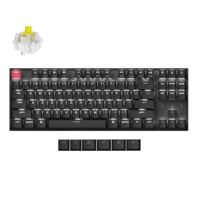 【Keychron】K8 第二代 80% TKL 雙模無線機械鍵盤 透光 白背光 非熱插拔(英文版本)
