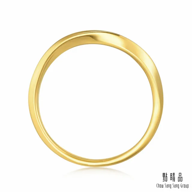 【點睛品】莫比烏斯環 黃金戒指_計價黃金(港圍7號)
