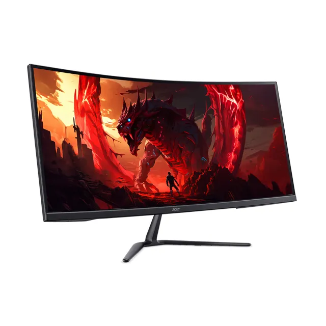 【Acer 宏碁】ED340CUR X0 34型 VA 2K 21:9 200Hz曲面電競螢幕(1500R/傾斜/喇叭/HDR10/1ms)