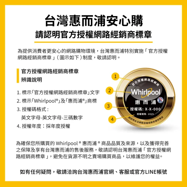 【Whirlpool 惠而浦】家電快配★20公斤直驅變頻直立洗衣機(VWHD20501BG)