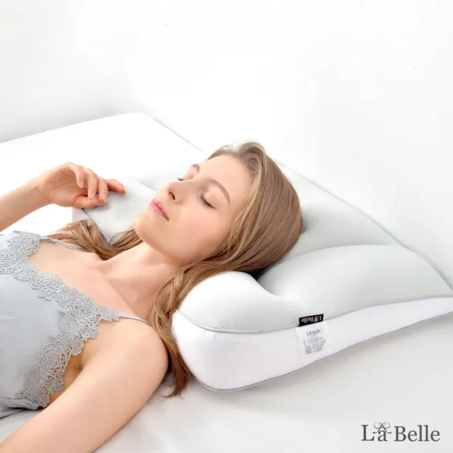 【Great Living 格蕾寢飾】買一送一 義大利La Belle 顆粒紓壓冷暖好眠枕(四季枕/雙向枕)
