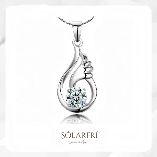 【SOLARFRi】銀鑽輕奢項鍊｜親膚鎖骨項鏈可調鍊圍大小品牌禮盒包裝(閨蜜女友老婆情人生日交換聖誕禮物)