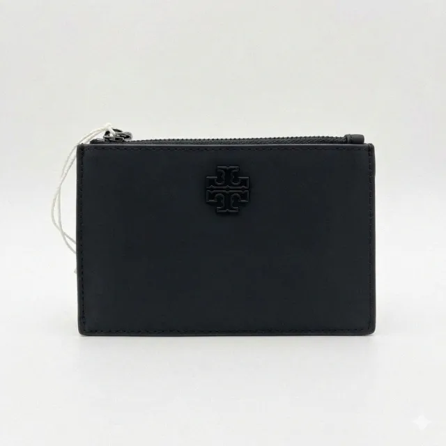 【TORY BURCH】零錢信用卡包 霧黑色 (153794)