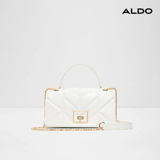 【ALDO】GRISHNAK-都會質感金屬鍊條肩背包/斜背包(白色)
