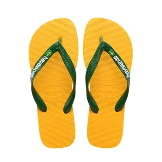 【havaianas 哈瓦仕】拖鞋 男鞋 女鞋 夾腳拖 國旗 Brasil Logo 黃色 4110850-1740U(哈瓦士)