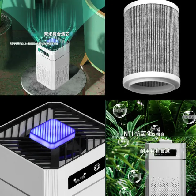 【IPSKY】負離子空氣淨化器 空氣清淨機（殺菌除甲醛 除異味 三檔可調 靜音降噪 空氣過濾器 空氣除臭機）