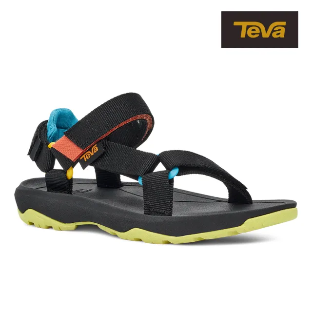 【TEVA】涼鞋 童鞋 中童 大童 機能運動涼鞋 雨鞋 水鞋 Hurricane XLT 2 多彩黑 TV1019390CBLKM
