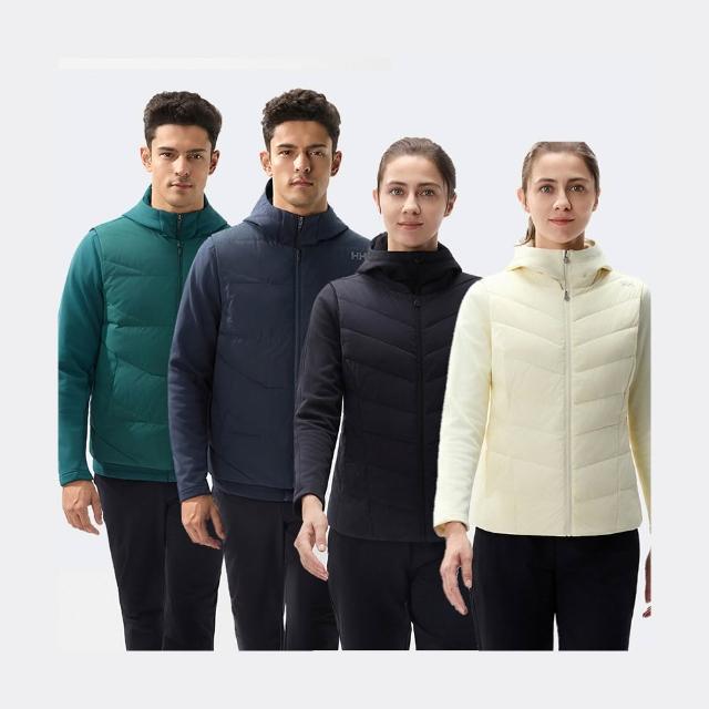 【Helly Hansen】男 女 保暖 羽絨 搖粒絨 兩件式 背心 外套 海軍藍 綠 黑