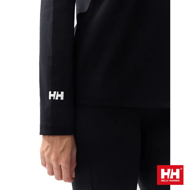 【Helly Hansen】男 女 防曬 抗UV 快乾 長袖 上衣 海軍藍 黑 白