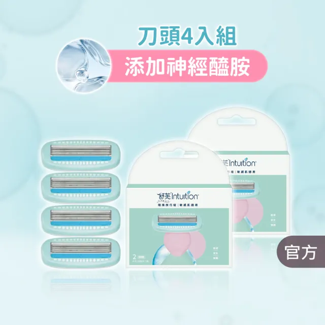 【Schick 舒適牌】舒芙仕女除毛刀片 敏感肌用 夏日風情隨攜旅行組(刀頭2入x2組 共4入)