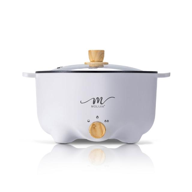 【MOLIJIA 魔力家】3L-M22 多功能美食料理不沾快煮電火鍋/料理鍋/電煮鍋/電湯鍋/不沾鍋(BY011022)