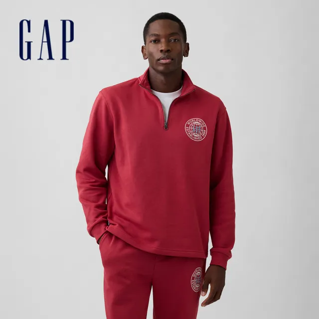 【GAP】四分之一拉鍊運動衫/襯衫 多款任選(887219&888336)